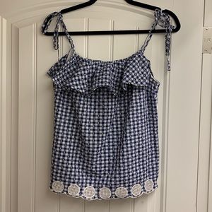 J. Crew blue blouse